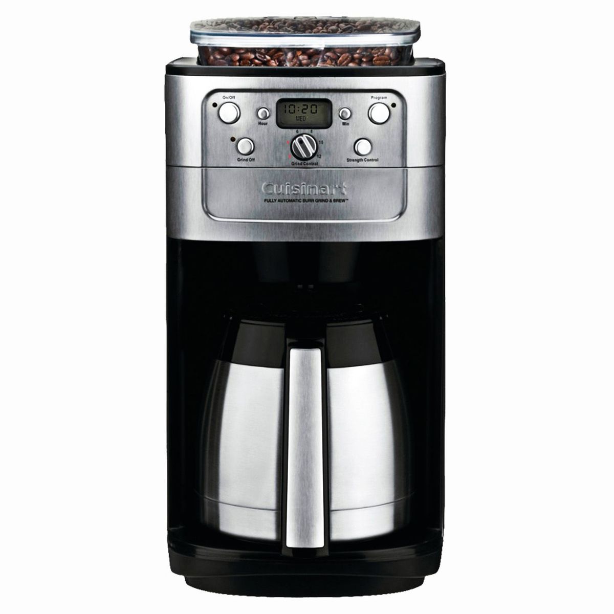 CUISINART - Cafetera Automática De 12 Tazas (1.75 L) Con Molinillo Incorporado Grind & Brew Dgb900