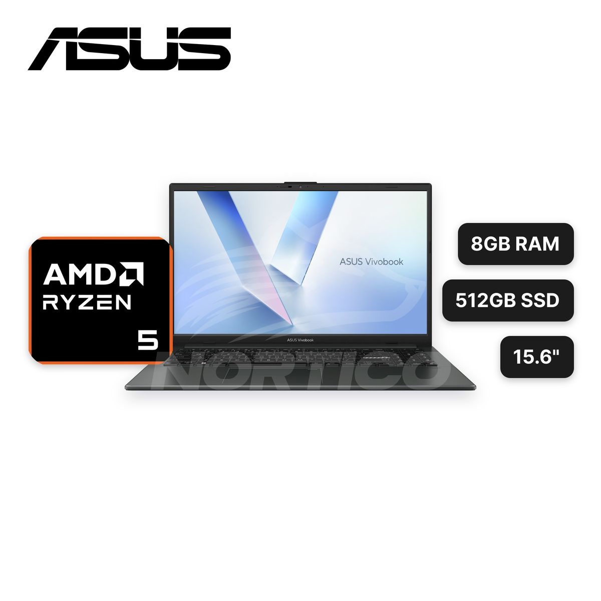 ASUS - Laptop ASUS Vivobook E1504FA Ryzen5-40 8GB 512GB SSD 15.6" (90NB0ZR2-M04PD0)