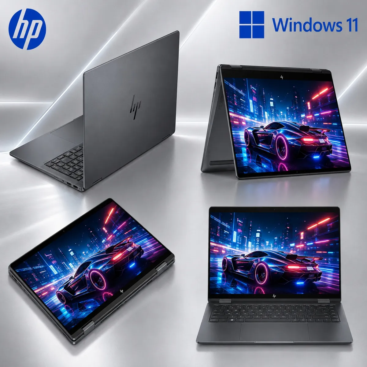HP - Laptop HP OmniBook X Flip AI 16-CB0023DX Intel Core Ultra 7 355 16GB RAM 1TB SSD 16" OLED Touch 2 en