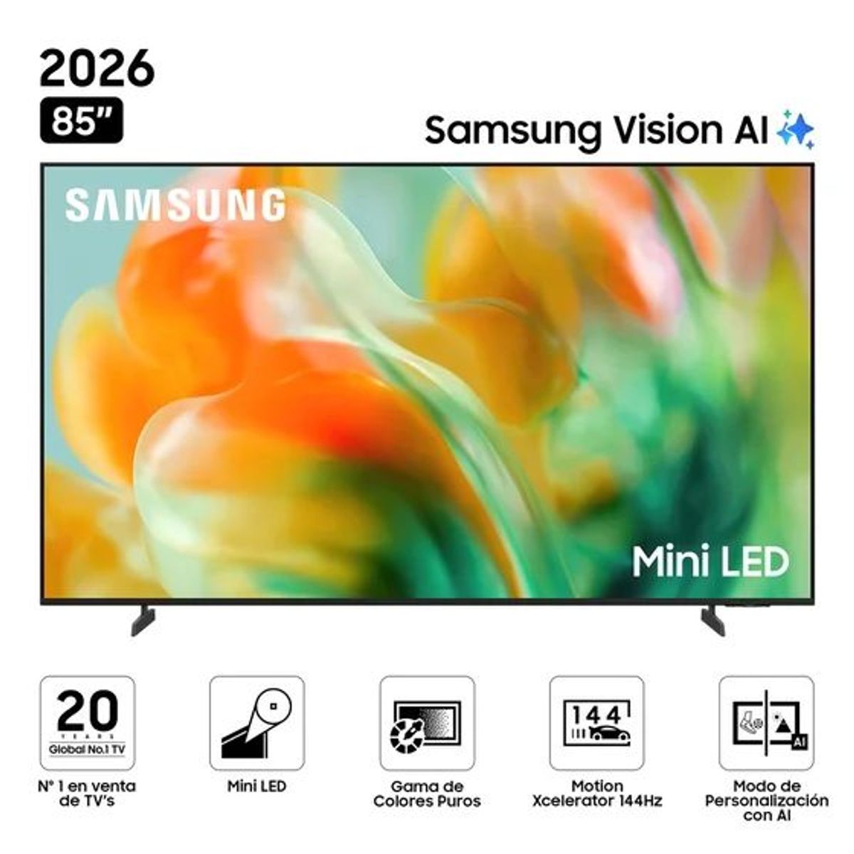 SAMSUNG - Televisor Samsung 85" Mini Led Smart UHD 4K Vision Ai M80H 2026