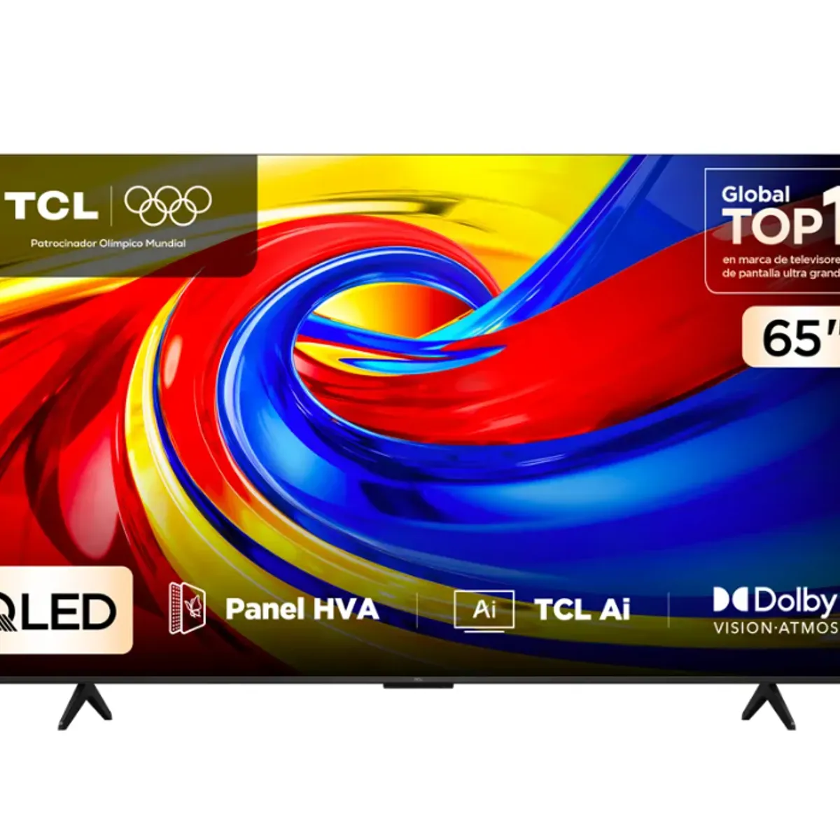 TCL - Televisor TCL 65P7L 65" Premium QLED 4K UHD Google TV