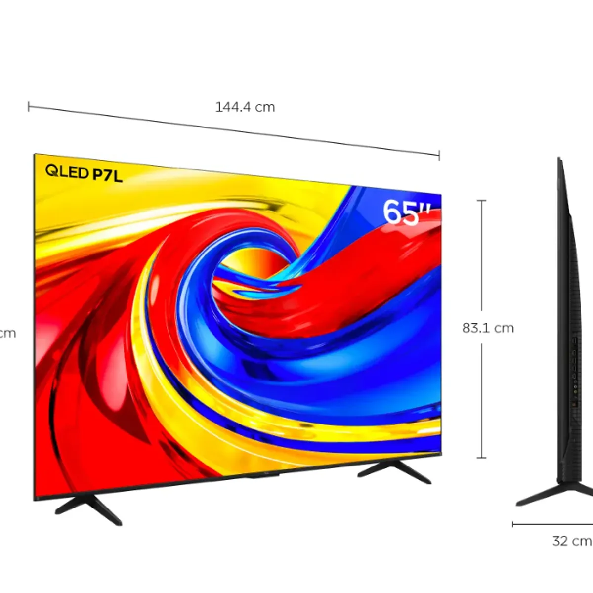 TCL - Televisor TCL 65P7L 65" Premium QLED 4K UHD Google TV
