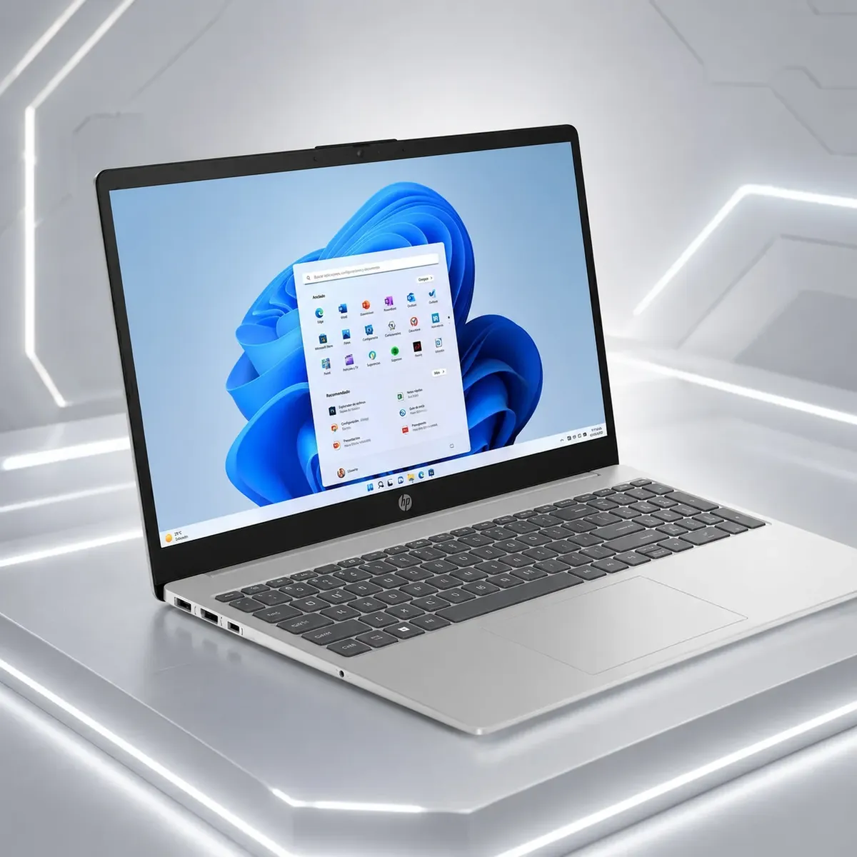 HP - Laptop HP 15 Ryzen 7 7730U 16GB DDR4 512GB SSD 15.6" FHD Touch Win11 15-FC0225DX