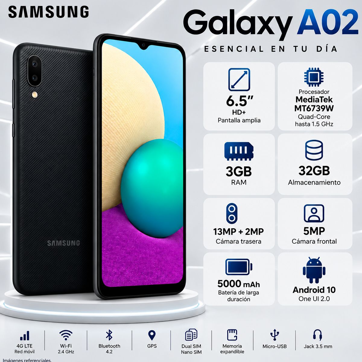 SAMSUNG - Celular Samsung Galaxy A02 3GB RAM 32GB