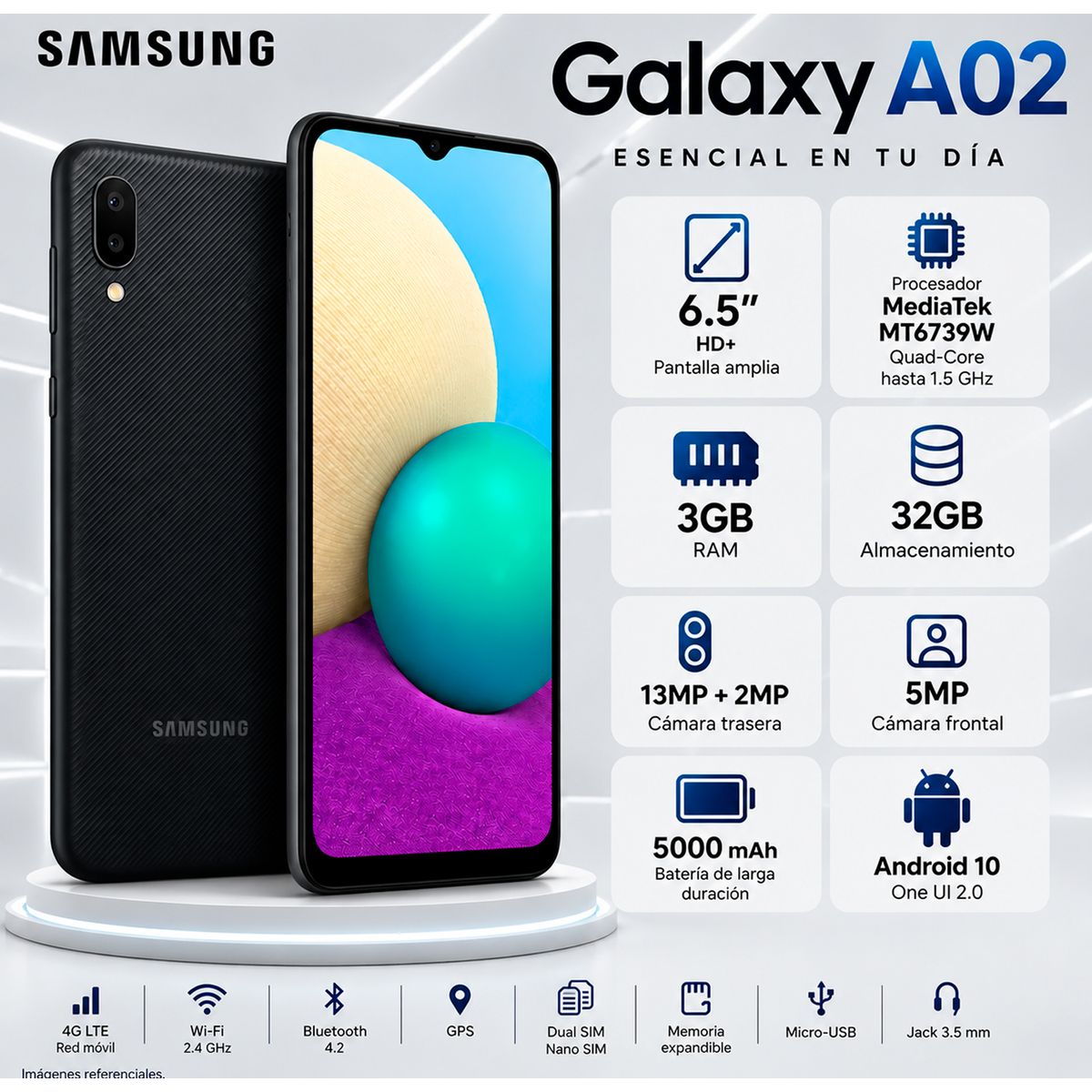 SAMSUNG - Celular Samsung Galaxy A02 3GB RAM 32GB