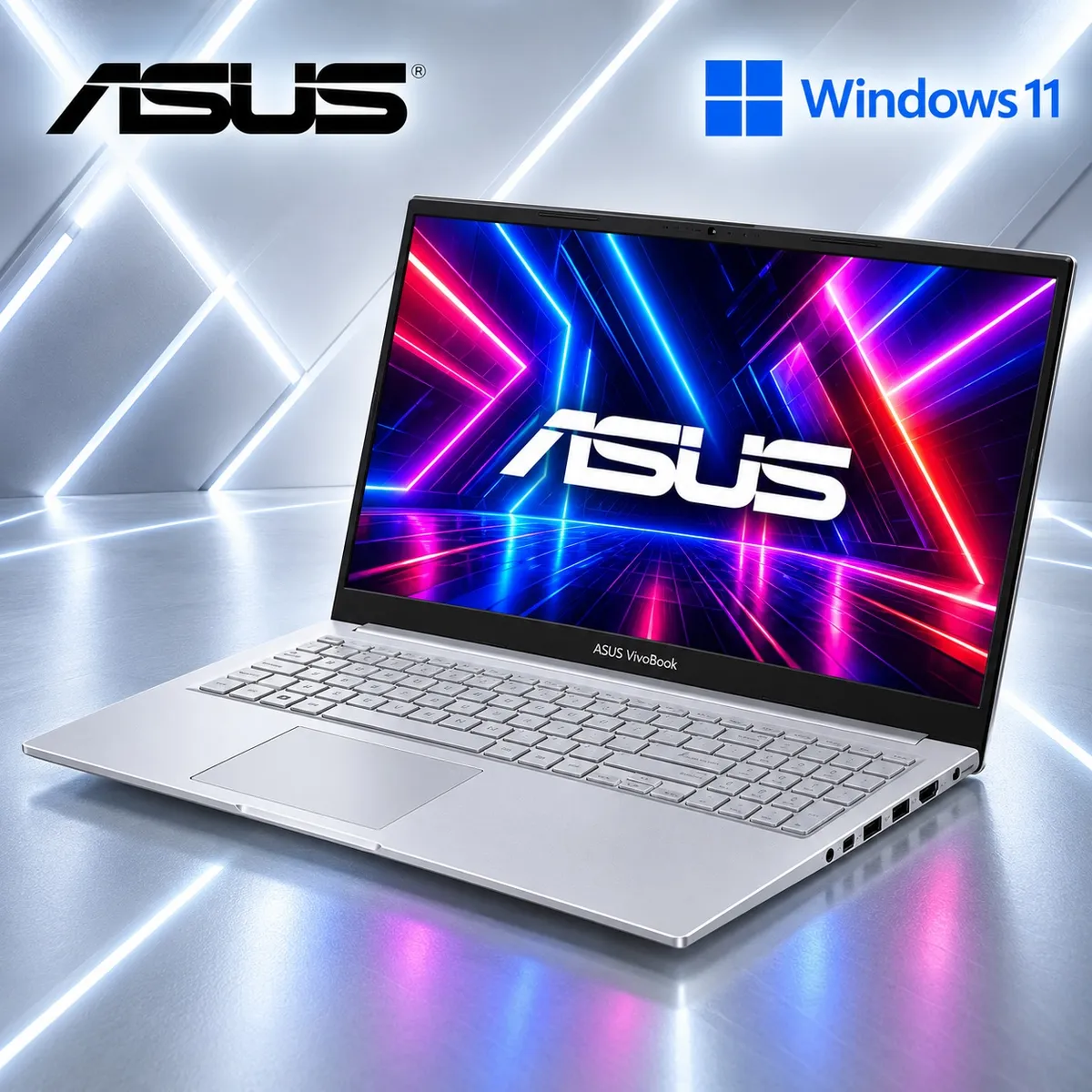 ASUS - Laptop ASUS Vivobook 15 Intel Core 5 120U 8GB DDR5 512GB SSD 15.6" FHD Win11 X1504VA-BQ4451W
