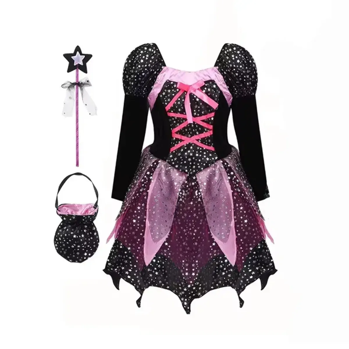 Disfraz de bruja hada para niñas para Halloween DANWEILE | Falabella Perú