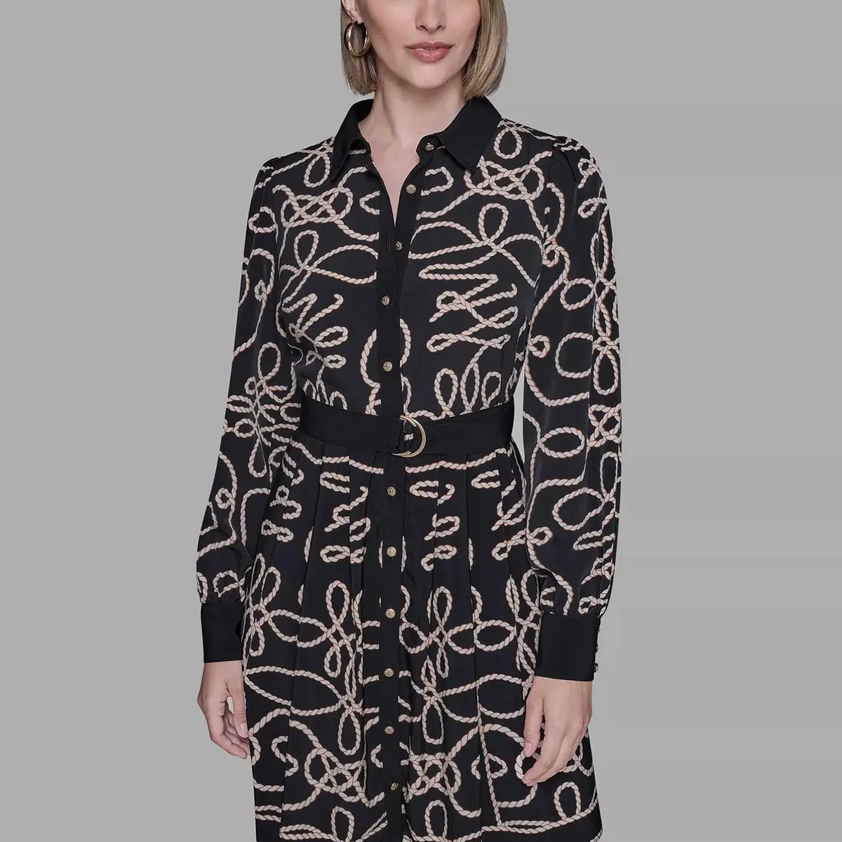 KARL LAGERFELD - VESTIDO CON DETALLES EN BIRCH  KL