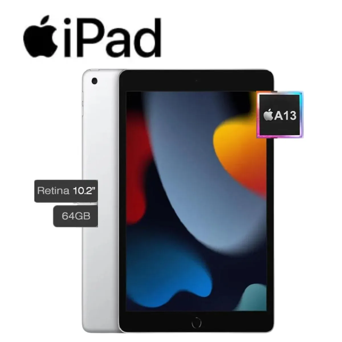 APPLE - IPAD APPLE NOVENA GENERACION SSD 64GB COLOR SILVER MOD MK2I3LZ/A