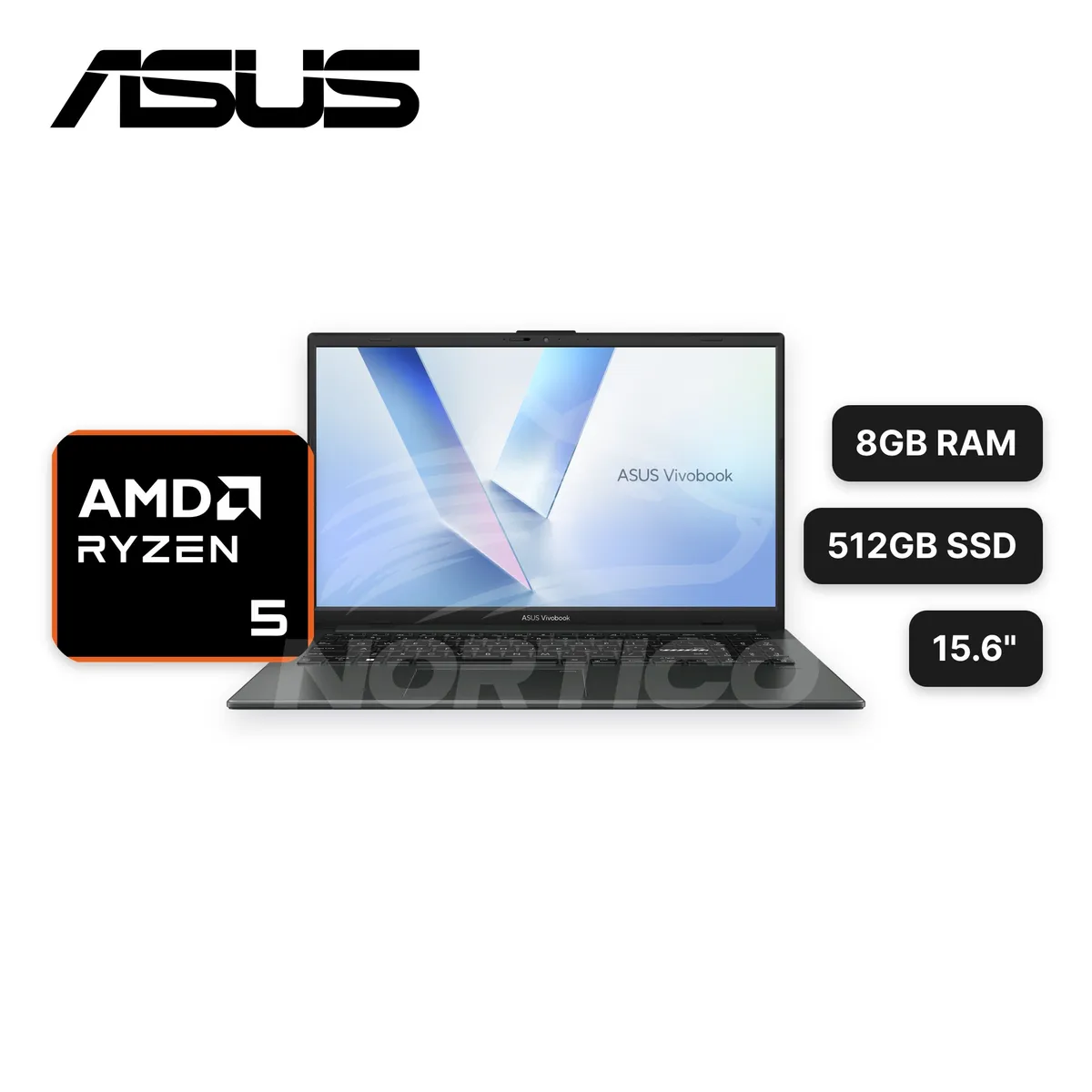 ASUS - Laptop ASUS Vivobook E1504FA Ryzen 5-40 8GB512GBSSD 15.6" (90NB0ZR2-M04PD0)