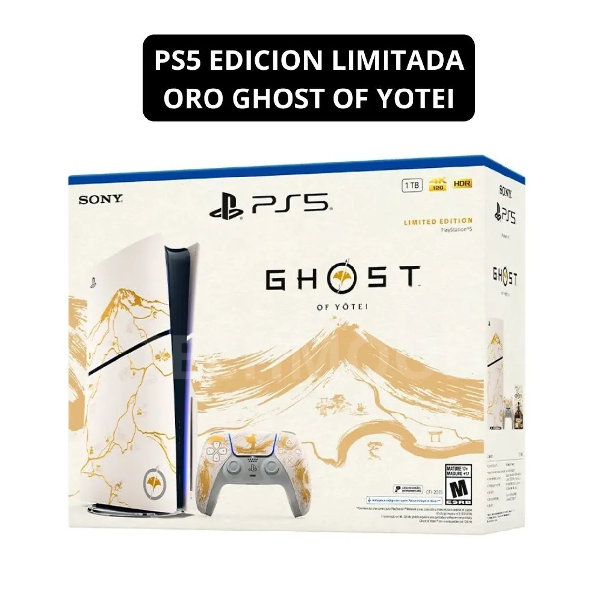 SONY - CONSOLA PLAYSTATION 5 EDICIÓN LIMITADA - GOLD GHOST OF YOTEI 