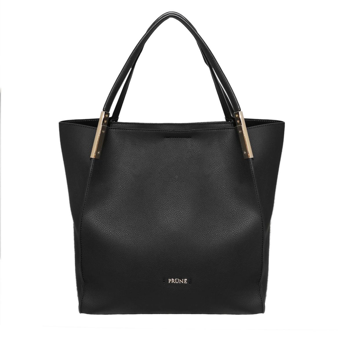 PRUNE - Cartera Gerry Efecto Cuero Negro 