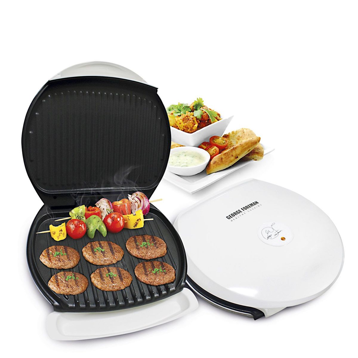 GEORGE FOREMAN - Parrilla Eléctrica Grill Healthy Cooking