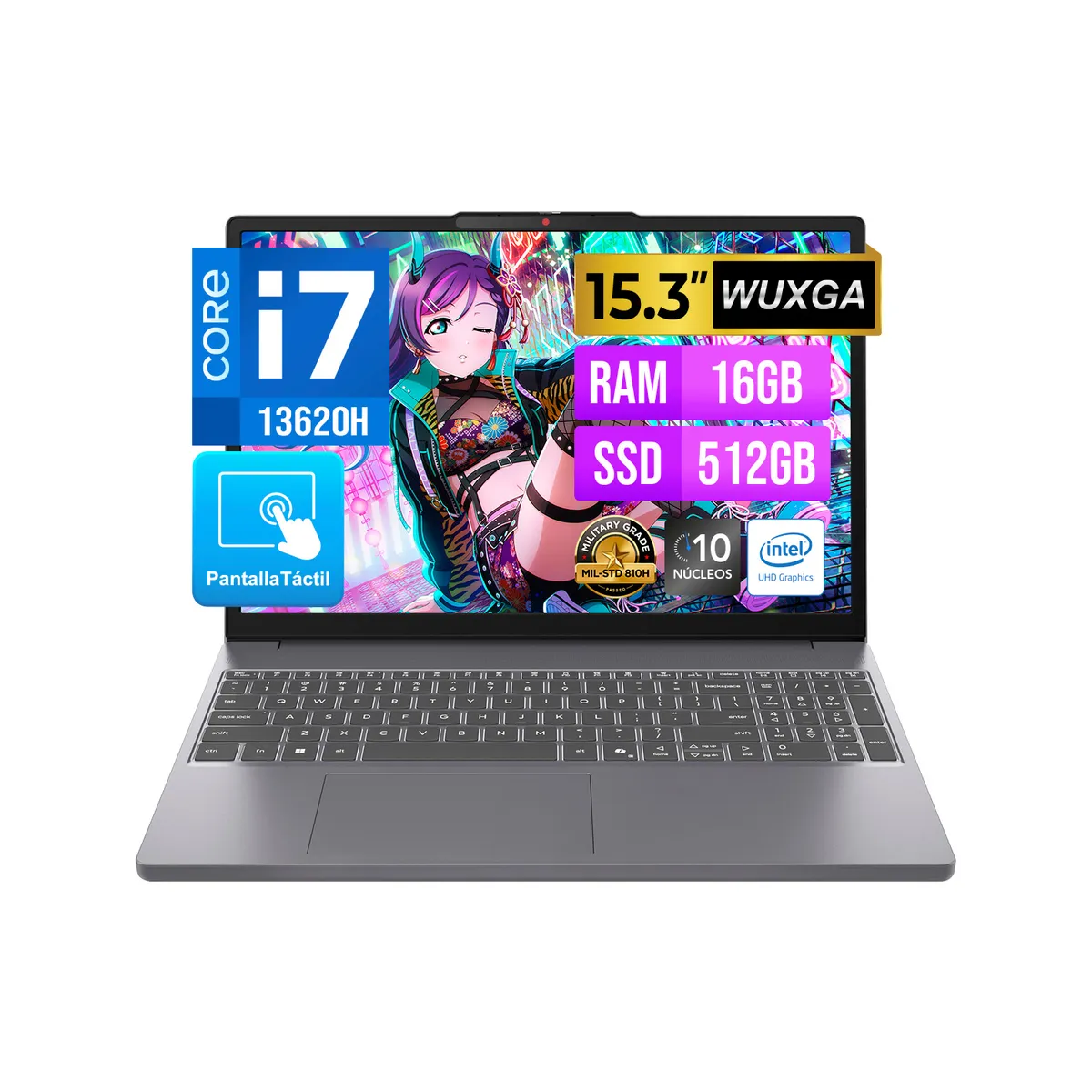 LENOVO - LAPTOP LENOVO IPS3 15IRH10  I7 13620H 16GB 512GB 15.3" TACTIL FreeDOS