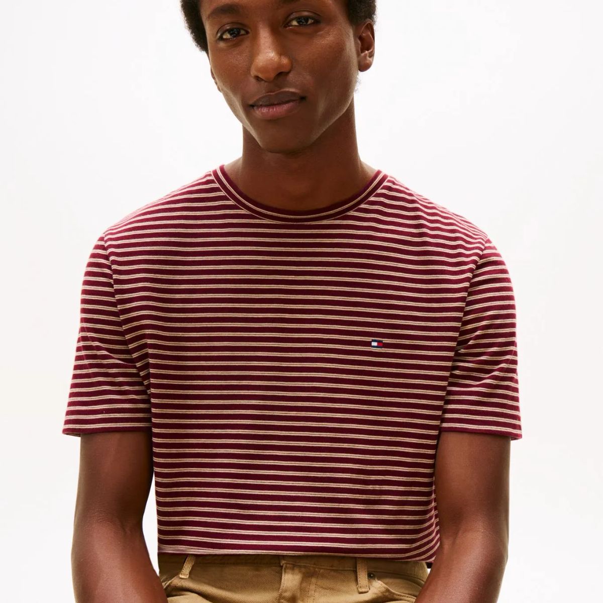 TOMMY HILFIGER - CAMISETA ESS SEASONAL REG FIT STRIPE TE