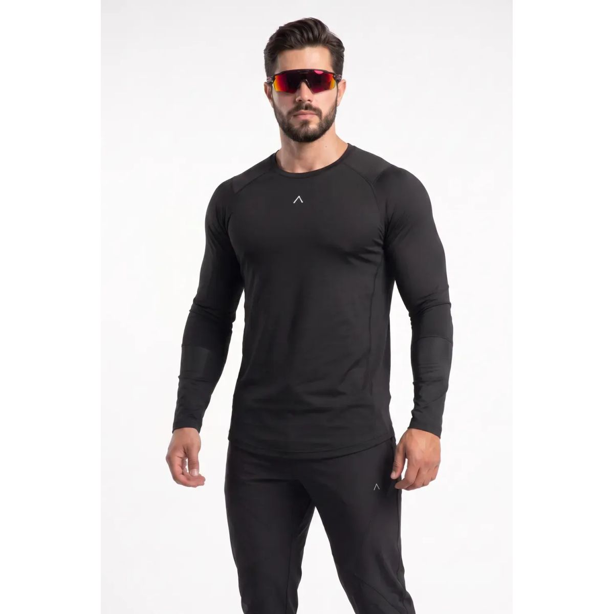 ALPHA FIT - Polo de Compresion deportivo - Ropa deportiva Hombre Gym running Alpha