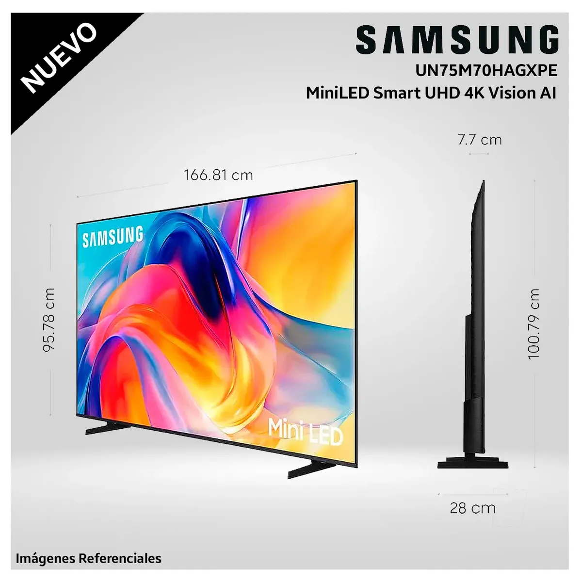Televisor Samsung 75'' Mini LED M70H Vision AI Smart TV UN75M70HAGXPE ...