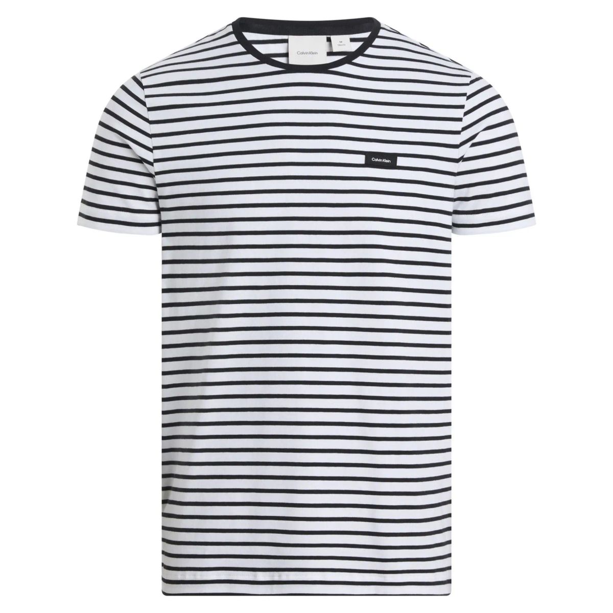 CALVIN KLEIN - CAMISETA STRETCH SLIM STRIPE TSHIRT CK