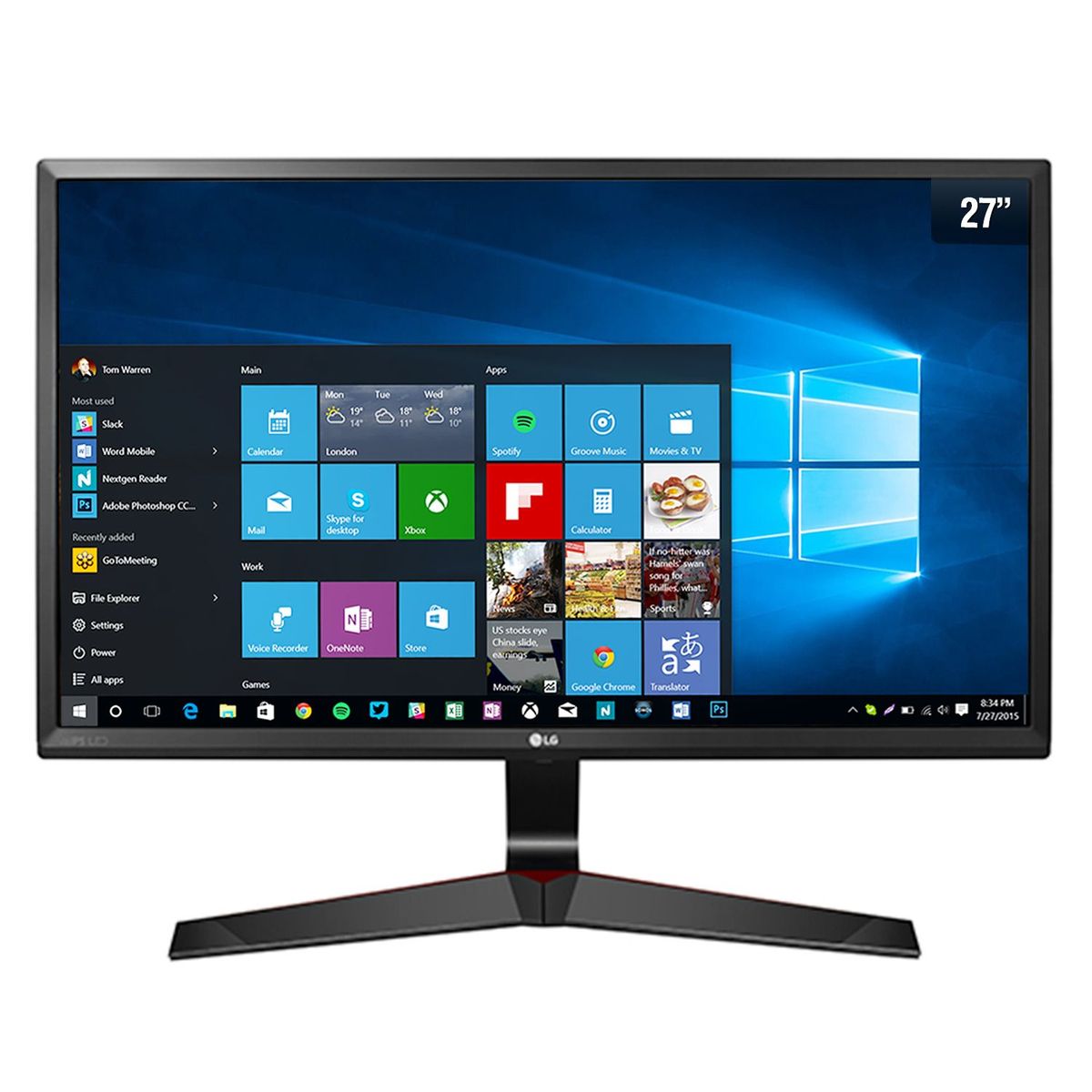 LG - LG Monitor 27" LED IPS Gamer 27MP59G