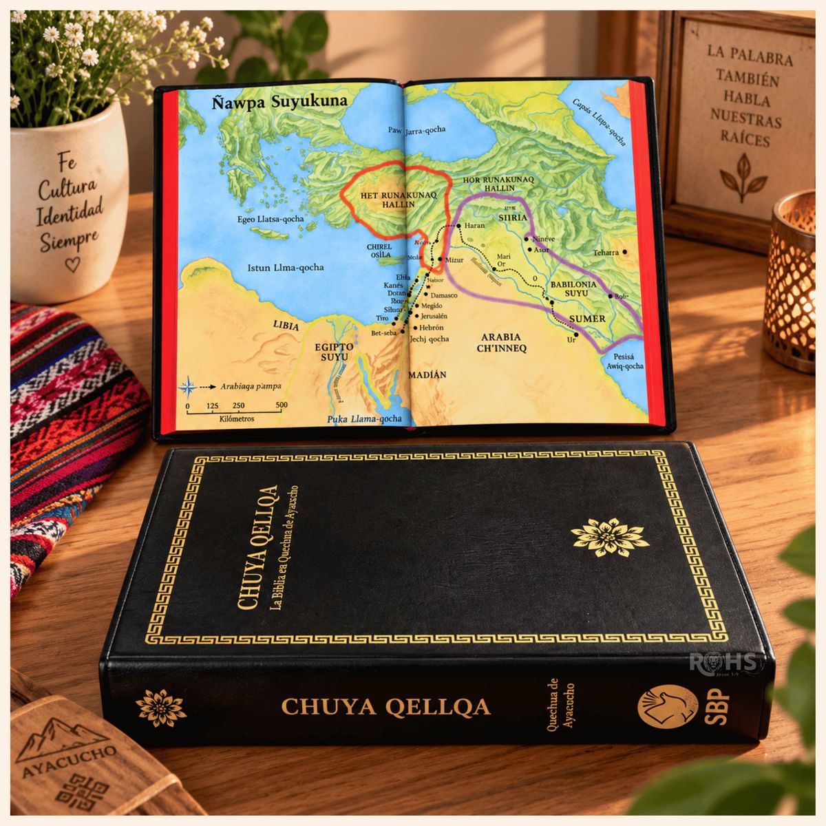 OEM - Biblia “Chuya Qellqa” Quechua Ayacucho - Edición Especial + Pestañas de Búsqueda
