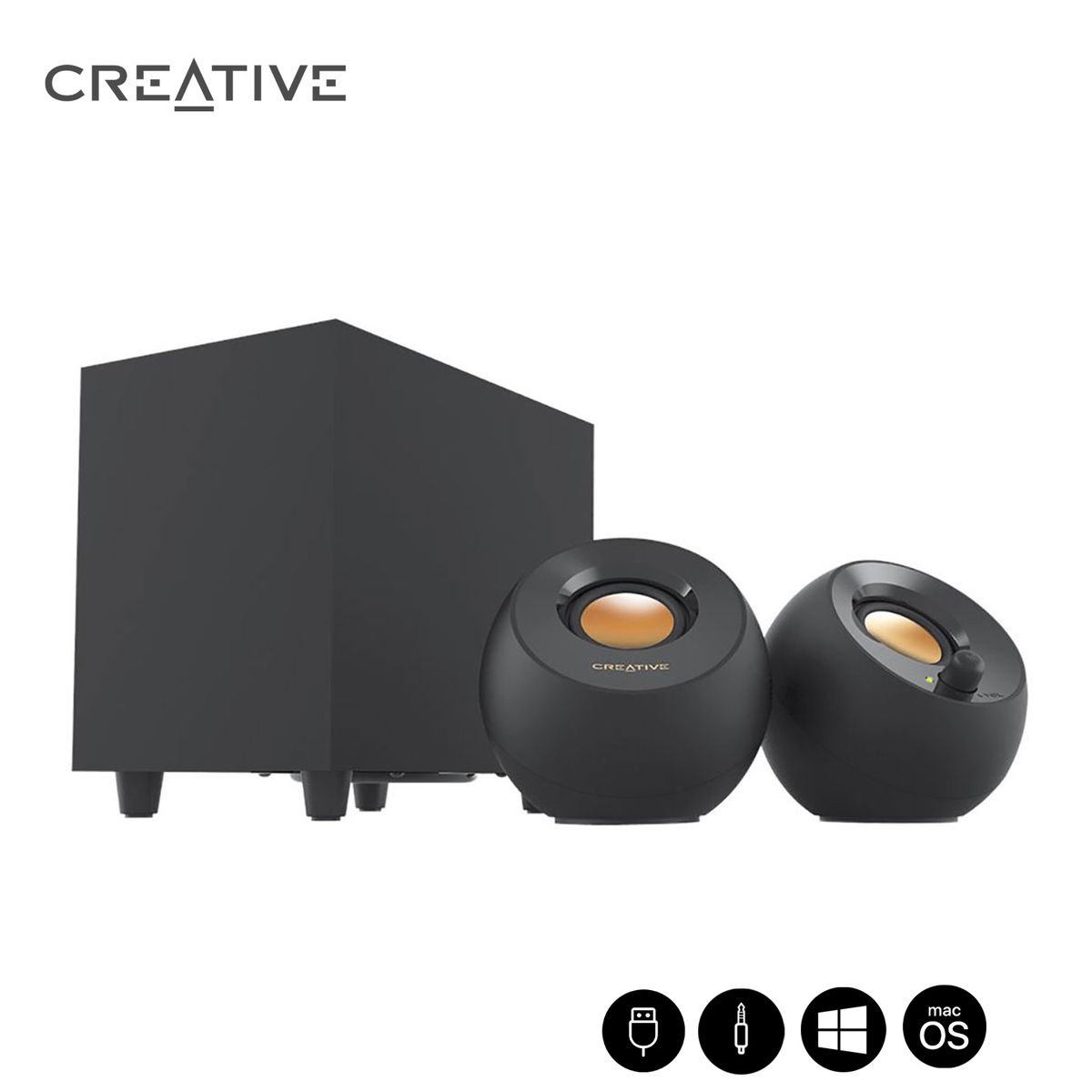 Parlante Creative Con Subwoofer Pebble 8W16W - MF0480, marca CREATIVE - Foto Principal