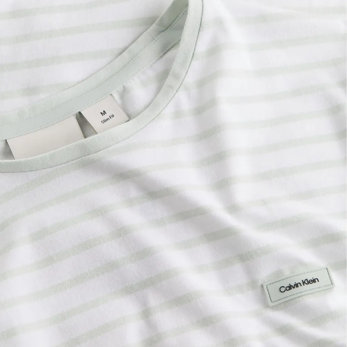 CALVIN KLEIN - CAMISETA STRETCH SLIM STRIPE T-SHIRT CK