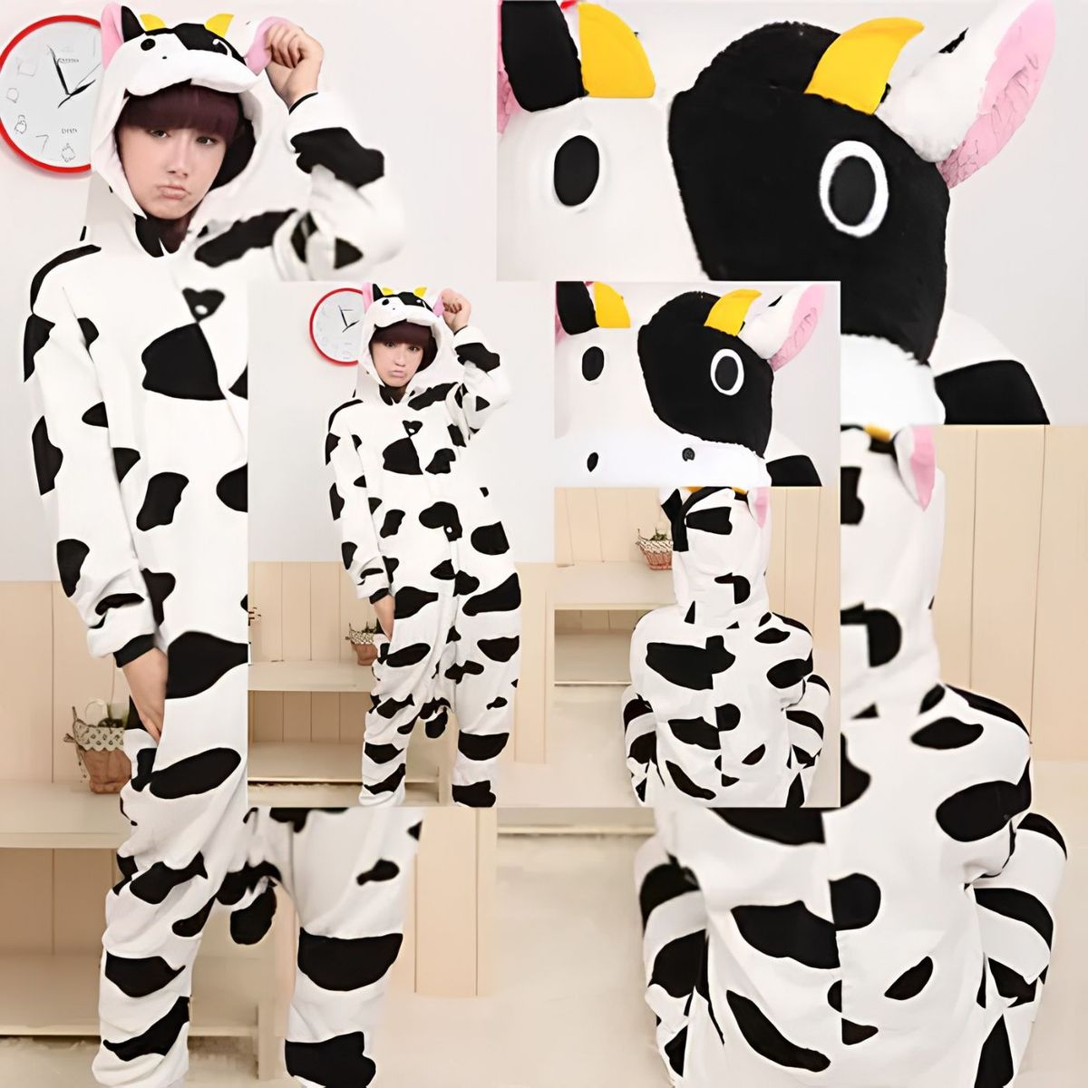 GENERICO - Disfraz Pijama Importada de Vaca Onesie