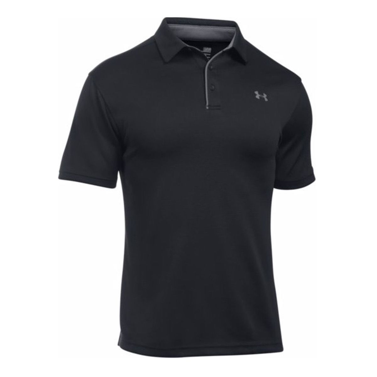 UNDER ARMOUR - Camiseta Deportiva UA Tech Polo Negro
