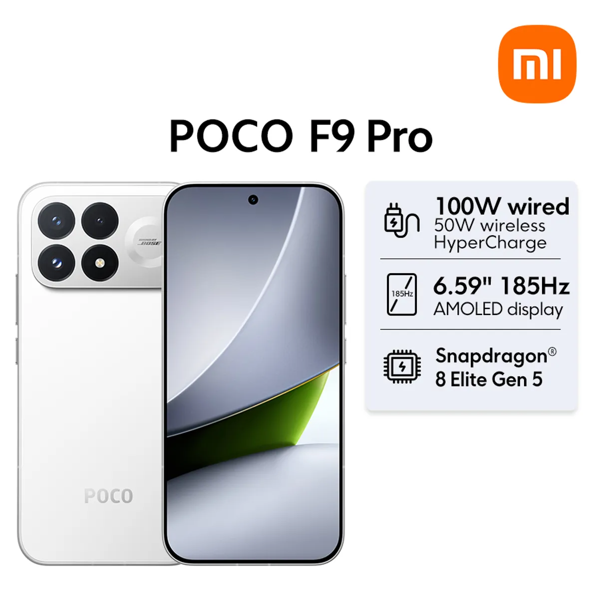 XIAOMI - Celular Xiaomi POCO F9 Pro 12+256G Snapdragon 8 Elite Gen 5 Sound by Bose 2607APCA5G