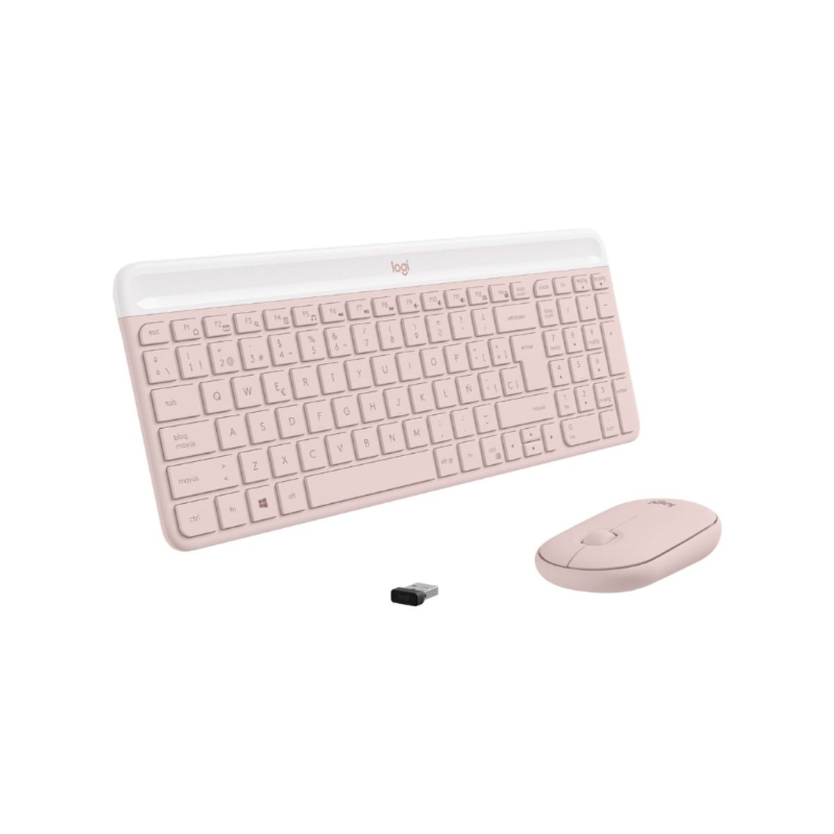 TECLADO + MOUSE MK470 LOGITECH WIRELESS SLIM USB ROSE LOGITECH ...