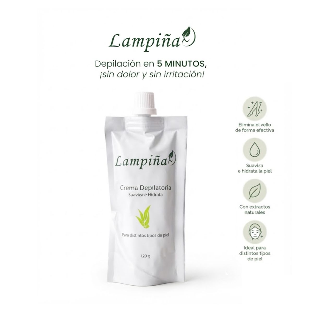 IMPORTADO MC - Crema Depiladora Corporal Lampiña