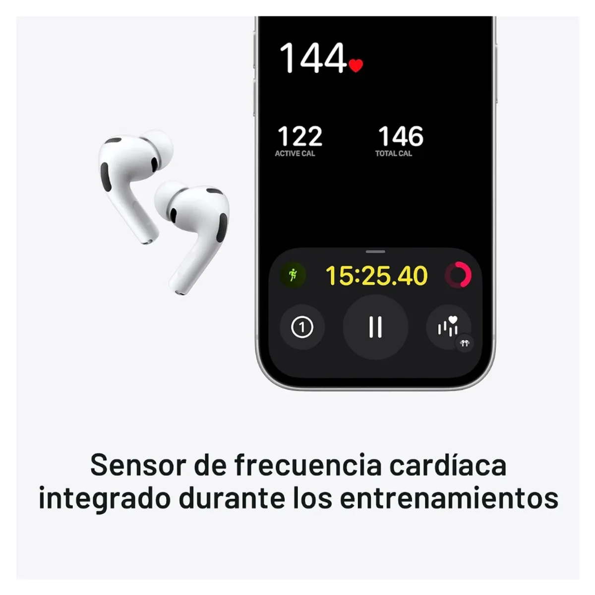 APPLE - Apple AirPods Pro 3 Blanco Con Cancelación De Ruido