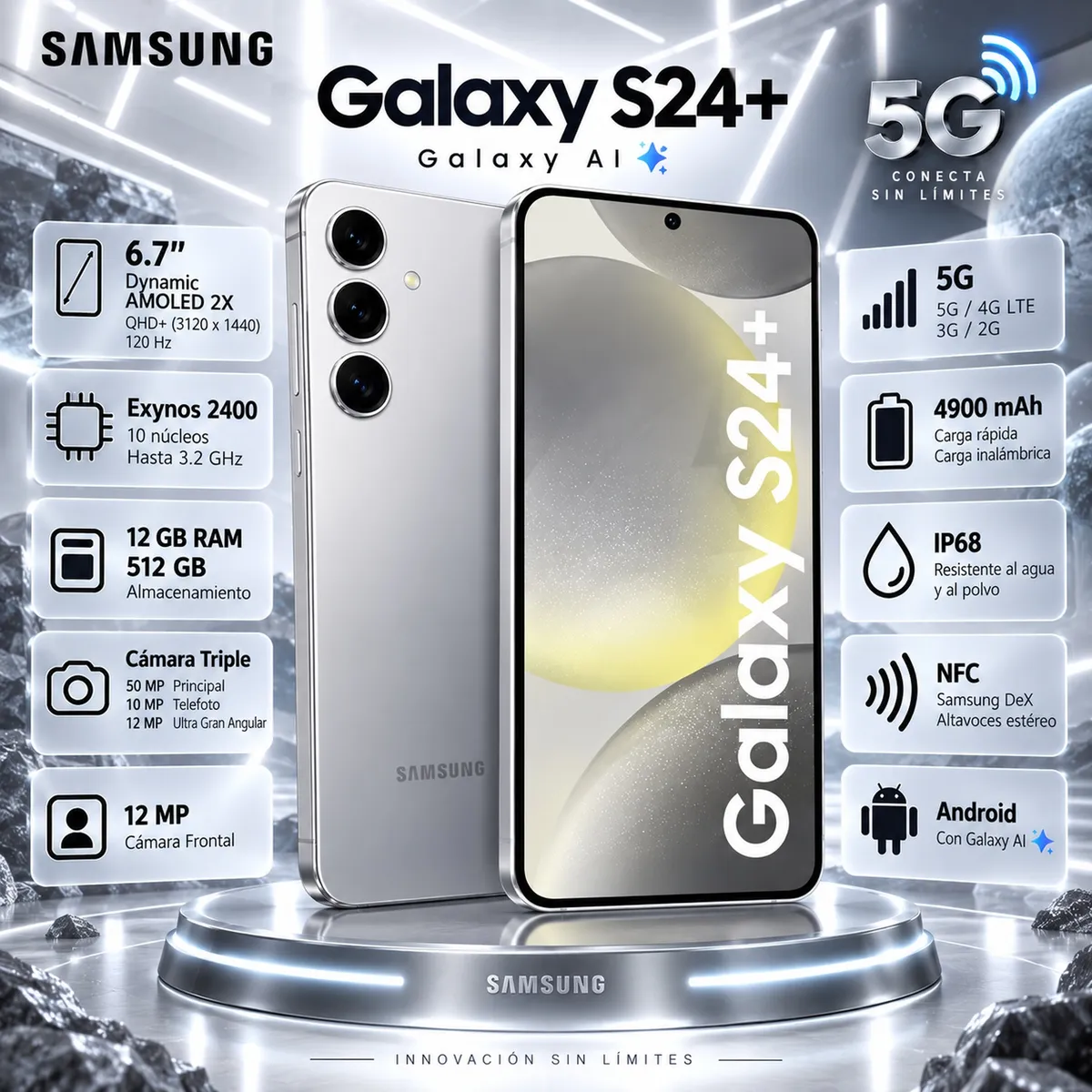 SAMSUNG - SAMSUNG GALAXY S24 PLUS 12GB 512GB 5G