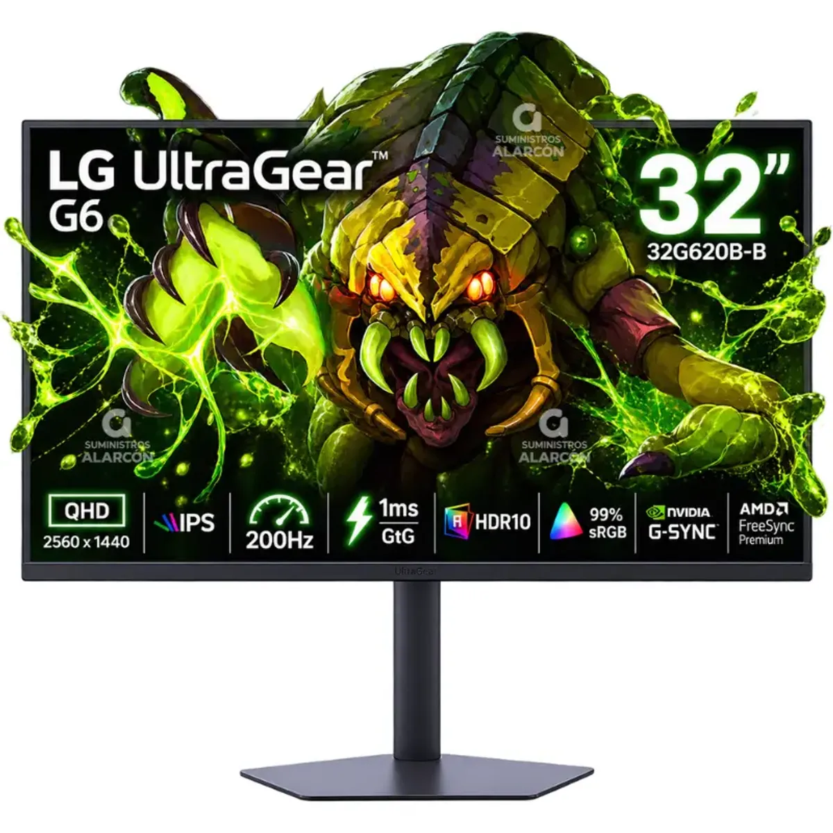 LG - Monitor Gamer UltraGear™ 32G620B-B G6 de 32 pulgadas QHD 200 Hz