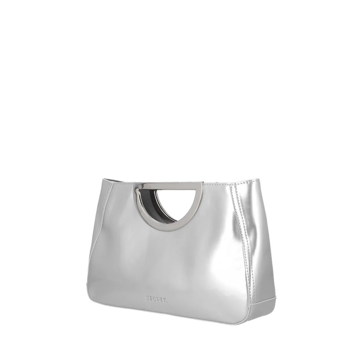 SECRET - Cartera De Fiesta Fete Mediana Plateada