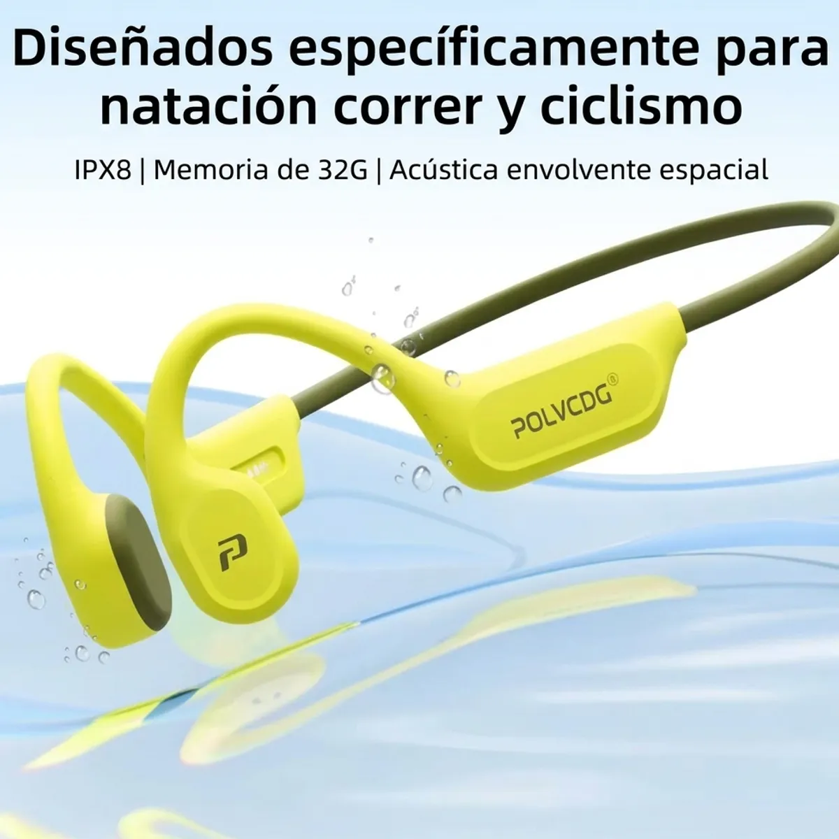 Audifonos X9 de conducción osea acuáticos, marca GENERICO - Foto 2