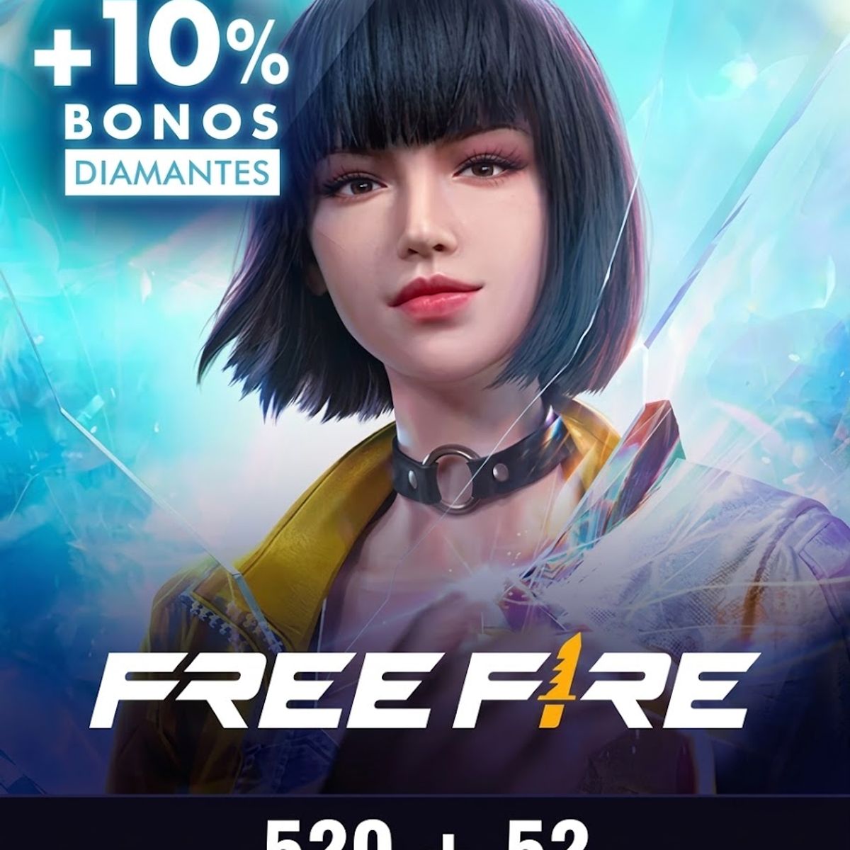 PERU - Código Free Fire 520 Diamantes + 10% Bonus Digital