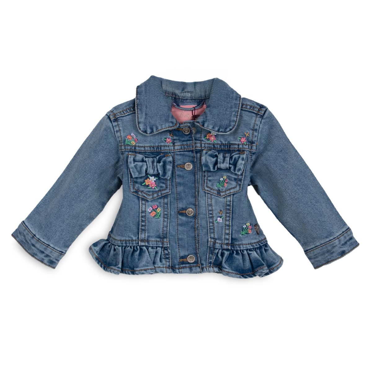 Chaqueta Bebé Niña Color Denim Pillin | Falabella Perú