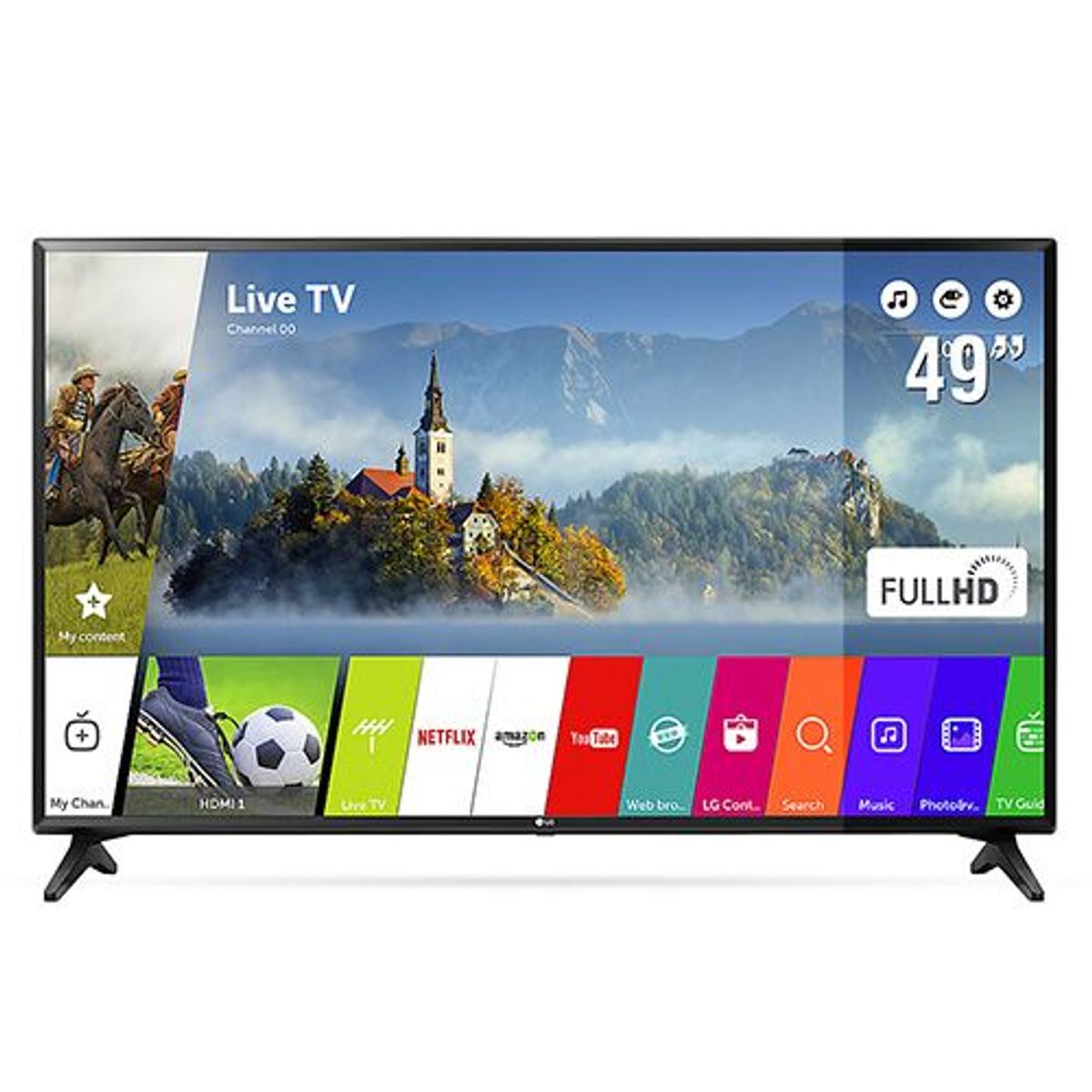LG - Televisor 49" FULL HD Smart TV 49LJ5500