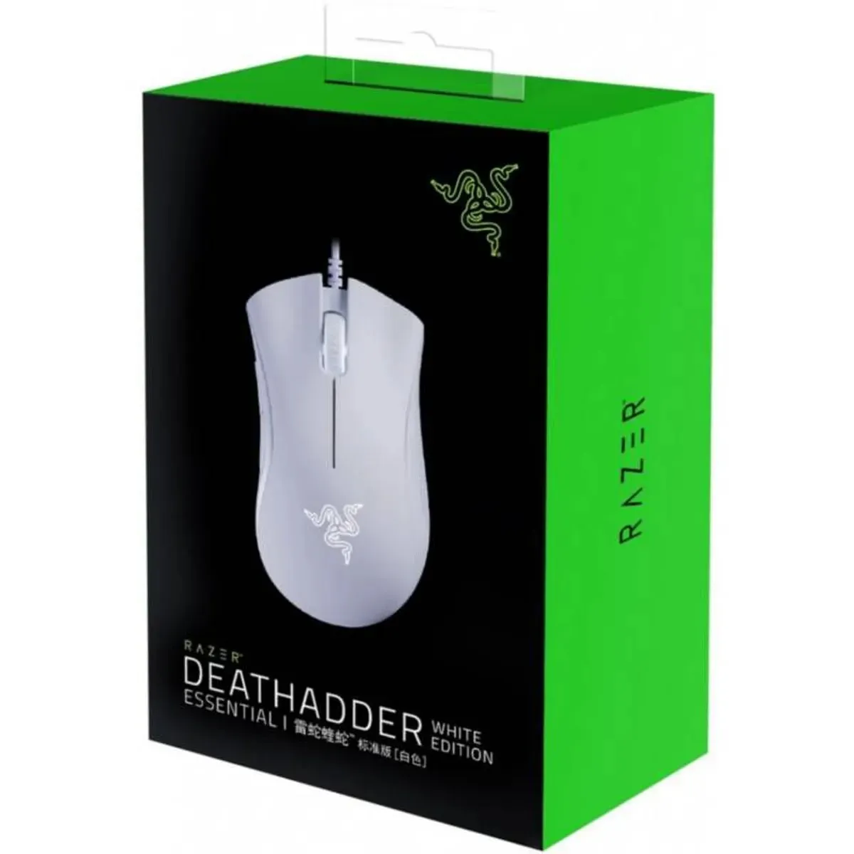 RAZER - MOUSE GAMER RAZER DEATHADDER ESSENTIAL 6400 DPI 5 BOTONES USB BLANCO 