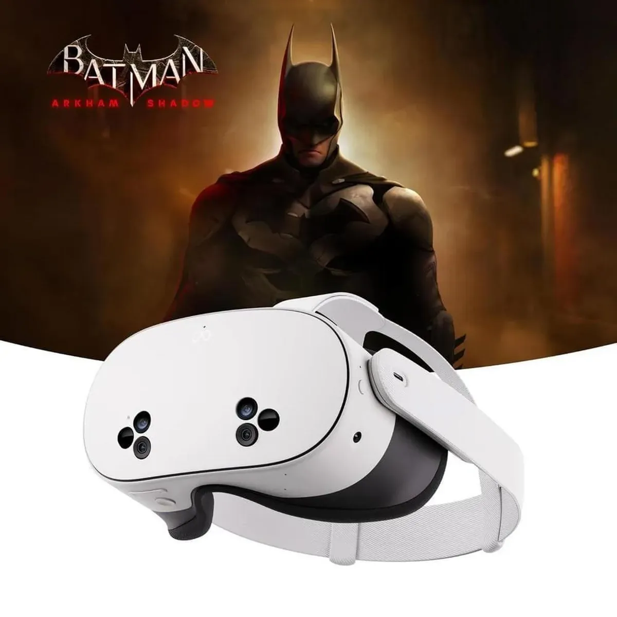 Meta - Lentes VR Meta Quest 3S 512GB Edición Batman Arkham blanco