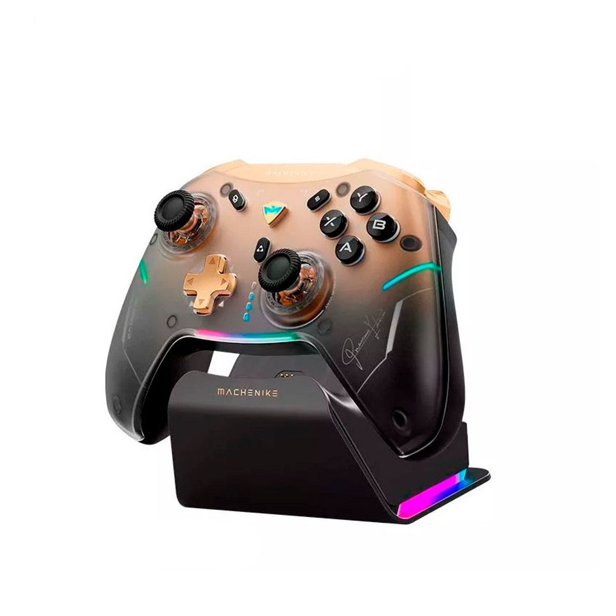 MACHENIKE - Mando Gamepad Machenike G5 Pro Wireless RGB con Base Recargable