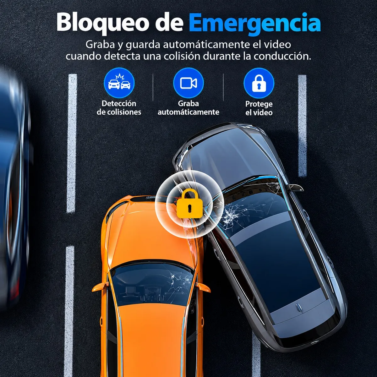 Cámara para Auto Dashcam Full HD con Visión Nocturna GENERICO ...