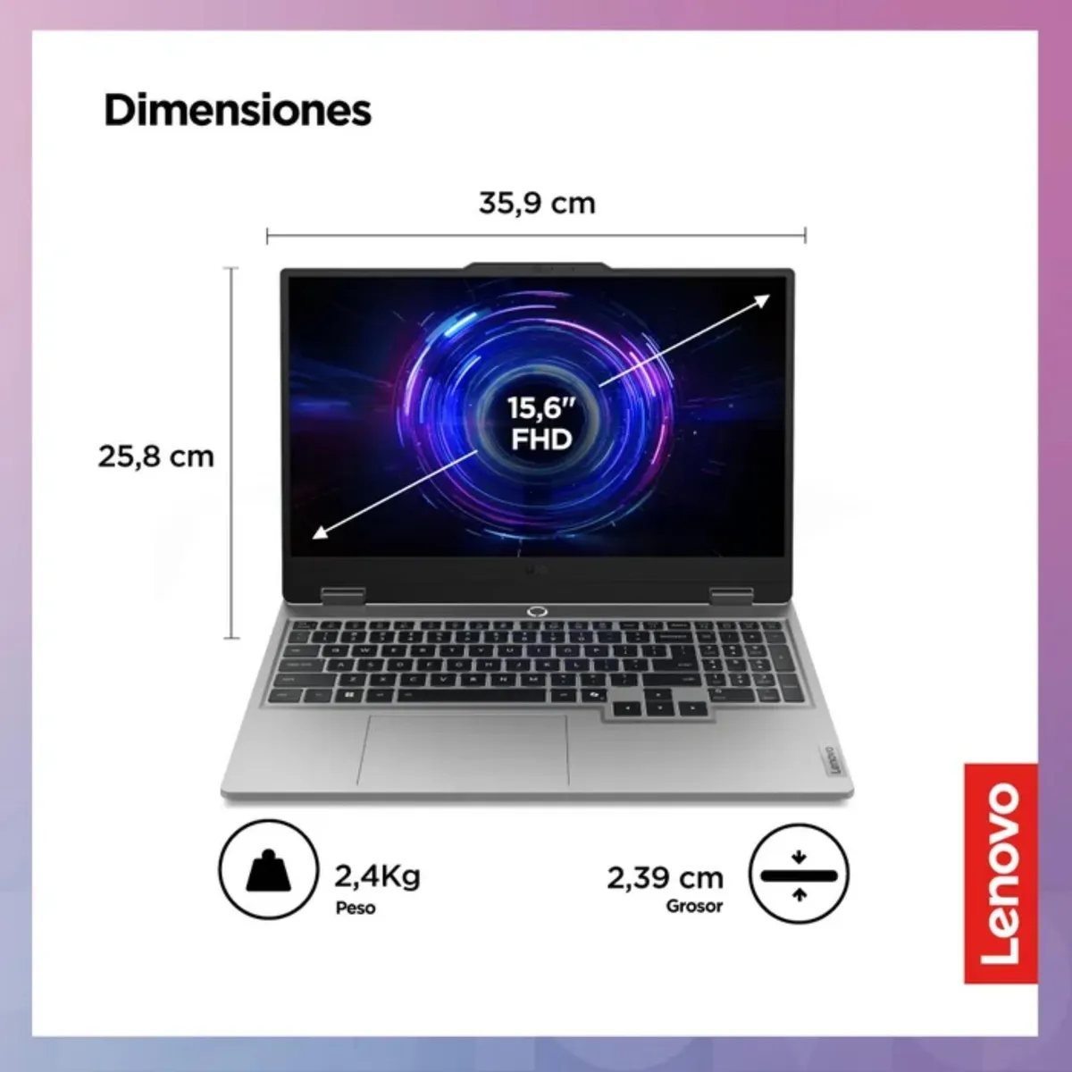LENOVO - Laptop Lenovo 15.6" LOQ Intel Core i7 16GB 512GB SSD RTX 5050