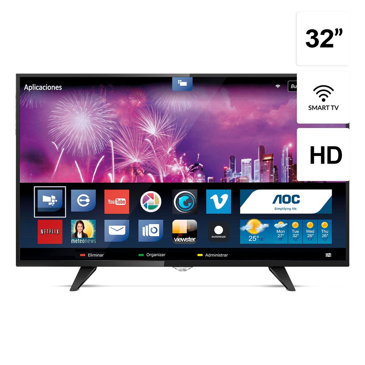 AOC - Televisor 32" HD SMART TV LE32S5970