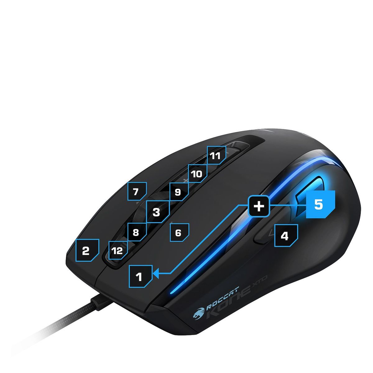 ROCCAT - Mouse Kone XTD Negro