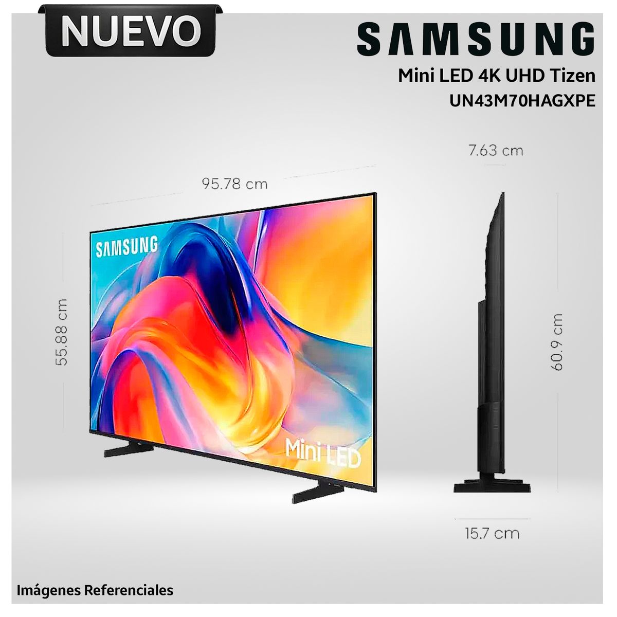 SAMSUNG - Samsung 43” Mini LED 4K UHD HDR Smart TV M70H 2026 UN43M70HAGXPE