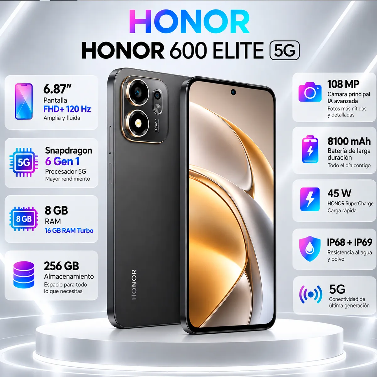 HONOR - Honor 600 Elite 5G 8GB RAM 256GB