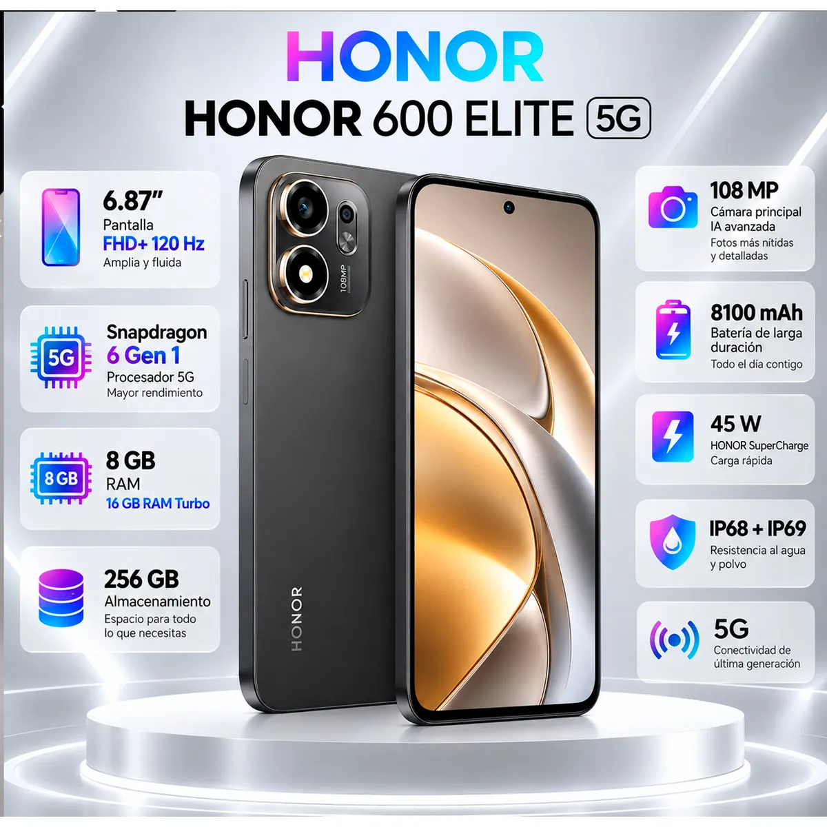 HONOR - Honor 600 Elite 5G 8GB RAM 256GB