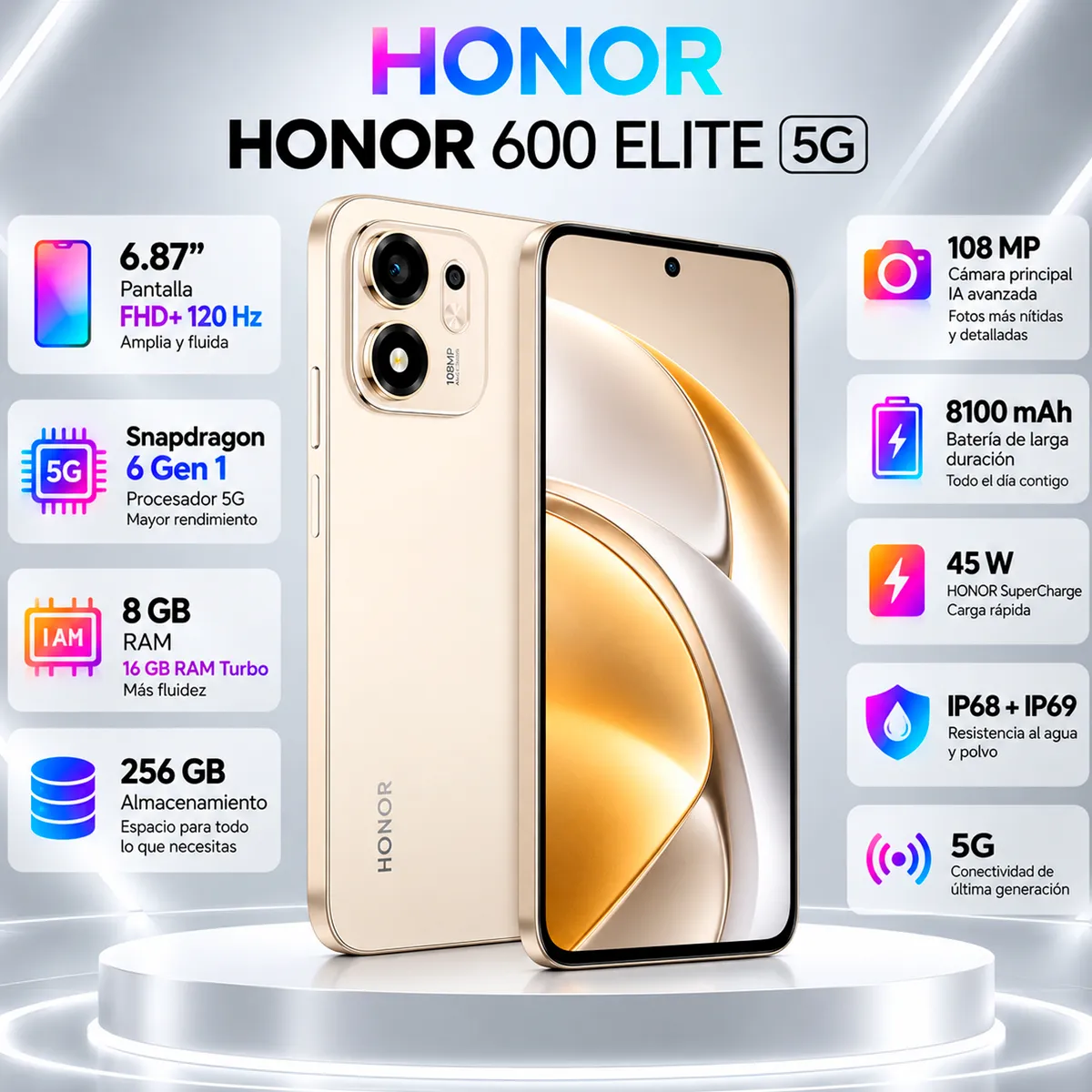 HONOR - Honor 600 Elite 5G 8GB RAM 256GB